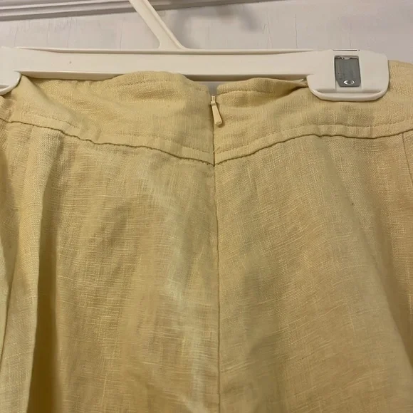 NWT Madewell Butter Yellow Linen Maxi Skirt A-Line - Picture 3 of 7